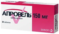 Купить апровель, таблетки покрытые пленочной оболочкой 150мг, 28 шт в Дзержинске