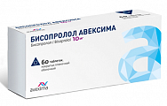 Купить бисопролол авексима, таблетки покрытые пленочной оболочкой 10 мг, 60 шт в Дзержинске