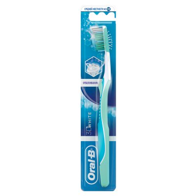 Купить oral-b (орал-би) зубная щетка 3d white отбеливание средняя, 1 шт в Дзержинске