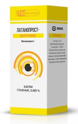 Купить латанопрост-оптик, капли глазные 0,005%, флакон 2,5мл в Дзержинске