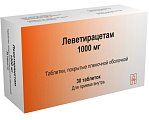 Купить леветирацетам, таблетки, покрытые пленочной оболочкой 1000мг, 30 шт в Дзержинске