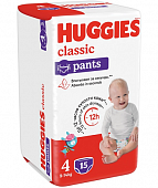 Купить huggies (хаггис) трусики-подгузники детские классик, размер 4, 9-14кг 15шт в Дзержинске