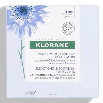 Купить klorane (клоран) пачти для контура глаз с органическим эстрактом василька и гиалуроновой кислотой, 7 пар в Дзержинске