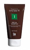 Купить система 4 (system 4), шампунь для волос терапевтический №1 для нормальных и жирных волос, 75мл в Дзержинске