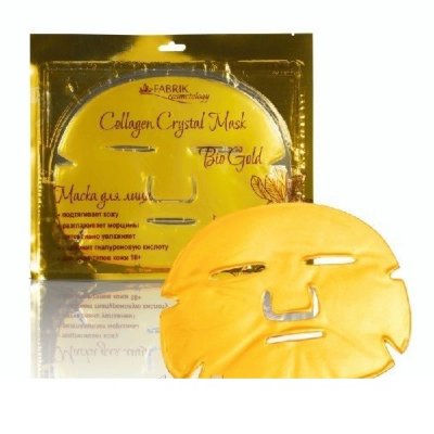 Купить фабрик косметик коллаген кристал маска для лица био золото №1 в Дзержинске