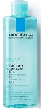 La Roche-Posay Effaclar Ultra (Ля Рош Позе) мицеллярная вода для жирной и проблемной кожи лица, 400мл