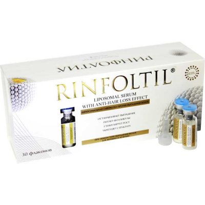 Купить ринфолтил (rinfoltil) липосомальная сыворотка против выпадения волос для женщин и мужчин, 30 шт в Дзержинске