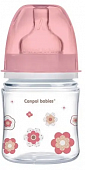 Купить canpol (канпол) бутылочка пластиковая easystart newborn антиколиковая с широким горлом с рождения, 120 мл розовая в Дзержинске