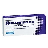 Доксиламин, таблетки, покрытые пленочной оболочкой 15мг, 30 шт