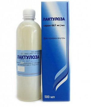 Лактулоза, сироп 667мг/мл, флакон 500мл