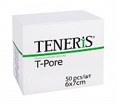 Купить teneris t-pore (тенерис) пластырь нетканный гипоаллергенный 6х7см, 50 шт в Дзержинске