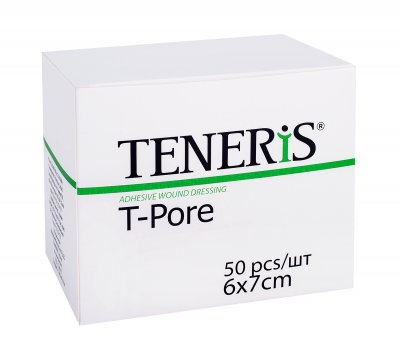 Купить teneris t-pore (тенерис) пластырь нетканный гипоаллергенный 6х7см, 50 шт в Дзержинске