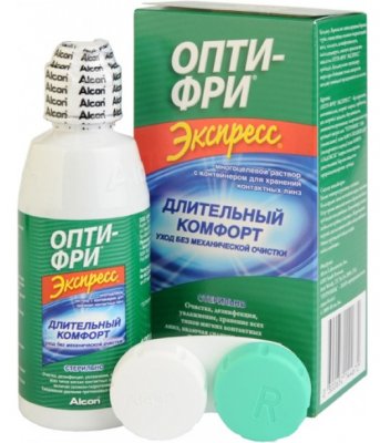 Купить раствор для контактных линз опти-фри экспресс фл 350мл+конт. в Дзержинске