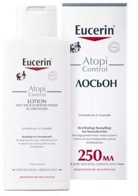 Купить eucerin atopicontrol (эуцерин) лосьон для тела для взрослых, детей и младенцев 250 мл в Дзержинске