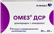 Купить омез дср, капсулы с модифицированным высвобождением 30мг+20мг, 30 шт в Дзержинске