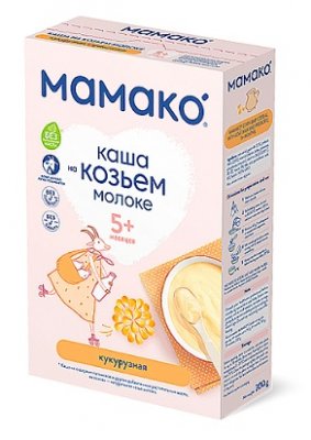 Купить мамако каша кукурузная с пребиотиками на козьем молоке с 5 месяцев, 200г в Дзержинске