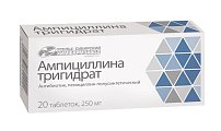 Купить ампициллина тригидрат, таблетки 250мг, 20 шт в Дзержинске