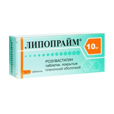 Купить липопрайм, таблетки, покрытые пленочной оболочкой 10мг, 30 шт в Дзержинске