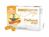 Купить рыбный жир биоконтур пищевой, капсулы 330мг, 100 шт бад в Дзержинске