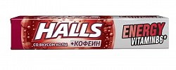 Купить halls (холлс) леденцы с кофеином, витамином в6 со вкусом колы 25г, 9 шт в Дзержинске