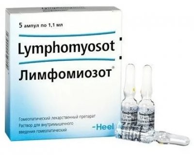 Купить лимфомиозот, раствор для внутримышечного введения гомеопатический 1,1мл, 5шт в Дзержинске