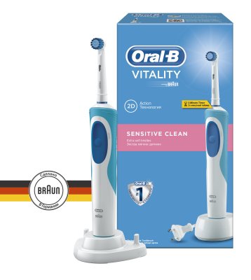 Купить oral-b (орал-би) электрическая зубная щетка vitality sensitive clean, 1 шт в Дзержинске
