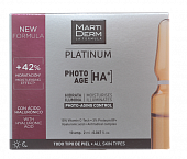 Купить martiderm (мартидерм) platinum сыворотка для лица коррекция фотостарения гиалуроновая кислота+, ампулы 2мл, 10 шт в Дзержинске