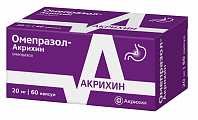 Купить омепразол-акрихин, капсулы кишечнорастворимые 20мг 60шт в Дзержинске