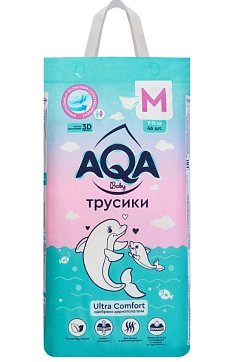 AQA Baby (Аква Беби) подгузники-трусики Ultra comfort M 7-11 кг 46 шт.