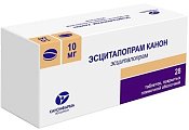 Купить эсциталопрам-канон, таблетки,покрытые пленочной оболочкой 10мг, 28 шт в Дзержинске