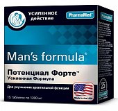 Купить man's formula (мен-с формула) потенциал форте усиленная форма, таблетки 15 шт бад в Дзержинске