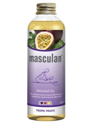 Купить masculan (маскулан) масло массажное расслабляющее тропические фрукты, 200мл в Дзержинске