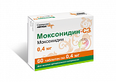 Купить моксонидин-сз, таблетки, покрытые пленочной оболочкой 0,4мг, 60 шт в Дзержинске