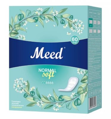 Купить meed normal soft (мид) прокладки ежедневные целлюлозные, 60 шт в Дзержинске
