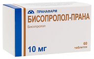 Купить бисопролол-прана, таблетки, покрытые пленочной оболочкой 10мг, 60 шт в Дзержинске