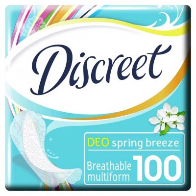 Купить discreet (дискрит) прокладки део весенний бриз 100шт в Дзержинске