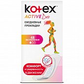 Купить kotex active deo (котекс) прокладки ежедневные экстратонкие 48шт в Дзержинске