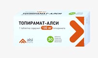 Купить топирамат, таблетки, покрытые пленочной оболочкой 100мг, 30 шт в Дзержинске