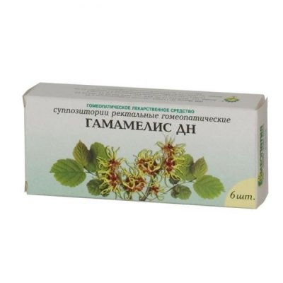 Купить гамамелис дн, суппозитории ректальные гомеопатические, 6 шт в Дзержинске