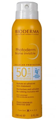 Купить bioderma photoderm (биодерма фотодерм) спрей-вуаль spf 50+ invisible, 150 мл в Дзержинске
