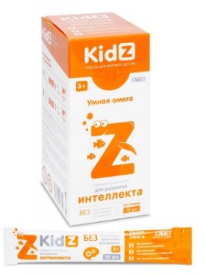 Купить kidz (кидз) сироп умная омега, стик 10мл 14шт бад в Дзержинске