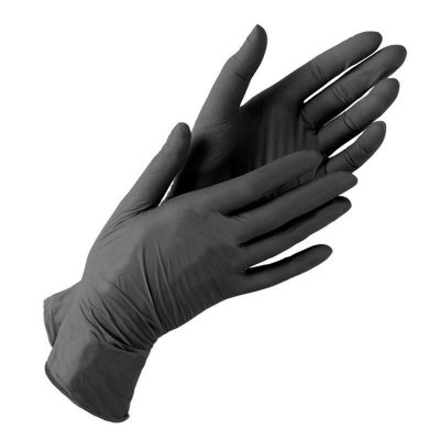 Купить перчатки manual bn117, смотр.нестер.нитрил. черные, р.s пар №50 в Дзержинске