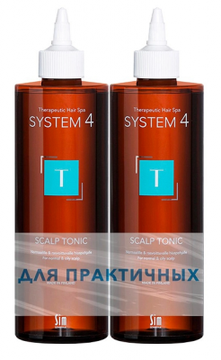 Купить система 4 (system 4), тоник терапевтический т для нормальной и жирной кожи головы, 500мл 2шт в Дзержинске