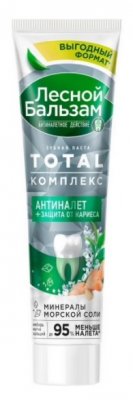 Купить лесной бальзам зубная паста тотал комплекс морская соль, экстракт имбиря и чай матча, 150мл в Дзержинске