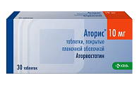 Купить аторис, таблетки, покрытые пленочной оболочкой 10мг, 30 шт в Дзержинске