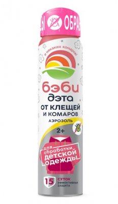 Купить дэта беби аэрозоль от клещей и комаров, 100мл в Дзержинске