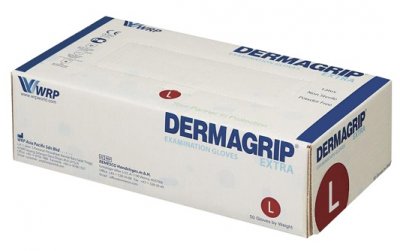 Купить перчатки dermagrip extra смотровые неопудрен размер l 25 пар в Дзержинске
