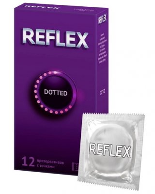 Купить рефлекс (reflex) презервативы с точками dotted, 12 шт в Дзержинске