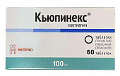 Купить кьюпинекс, таблетки, покрытые пленочной оболочкой 100мг, 60 шт в Дзержинске