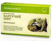 Купить барсучий жир обогащенный фитосила, капсулы 0,3г 100 шт. бад в Дзержинске